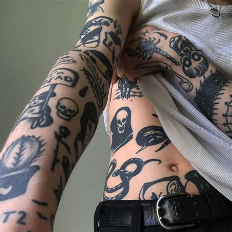 Goth Tattoo Nerd Tattoo Tattoos Skull Black Ink Tattoos Hand