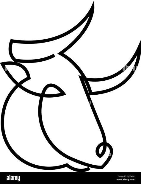 Astrological Taurus Zodiac Sign One Line Drawing Elegant Astrology