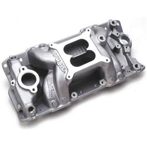 Edelbrock 7501 Performer Rpm Air Gap Intake Manifold 55 86 Small Block Chevy 262 400 Non Egr