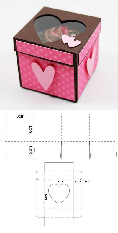 Caja individual con ventana de corazón para cupcakes Jally Design