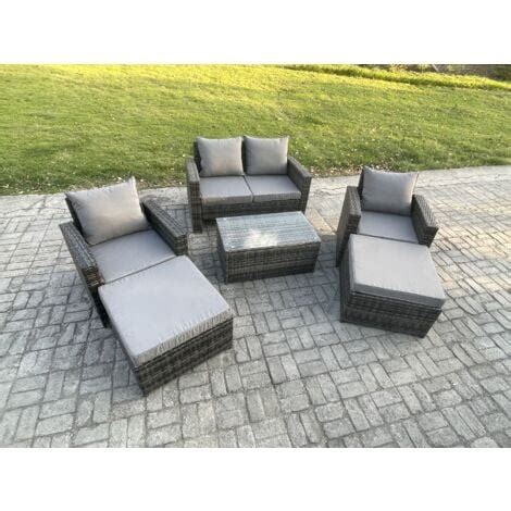 Fimous Polyrattan Gartenm Bel Set Im Freien Sitzer Garten Sofa Set