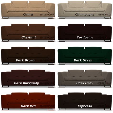 Leather Furniture Dye Color Chart Leather World Technologies