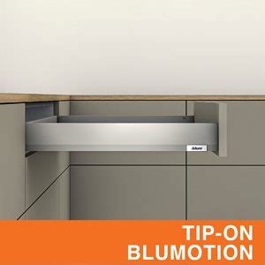 Coulisse dissimulée MERIVOBOX B pleine extension avec BLUMOTION