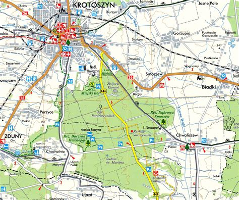 KROTOSZYN I OKOLICE Mapa Turystyczna 1 50 000 TOPMAPA