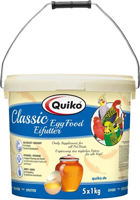 Quiko Classic Egg Food 5 Kg Breeding Food For All Ornamental Bird Species Uk