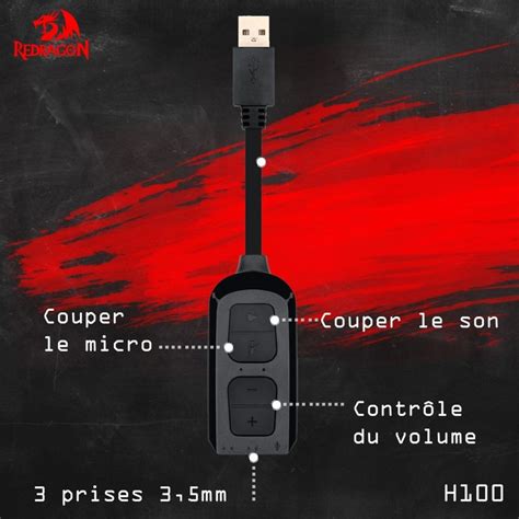 Redragon Carte son Redragon CIRCE HA100 USB entrée micro sortie