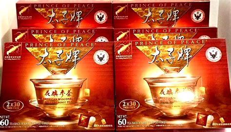 Prince Of Peace American Wisconsin Ginseng Root Tea X Bags Gx