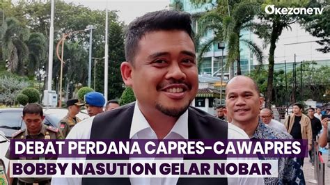 Debat Perdana Capres Cawapres Bobby Nasution Gelar Nobar Bareng