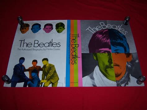 Vintage Beatles Poster Hunter Davies Authorized Biography Book