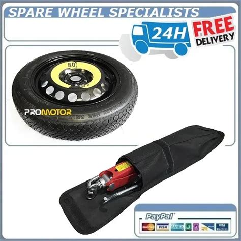 17 SPACE SAVER Spare Wheel And Tool Kit Fits Audi A1 2010 Present Day