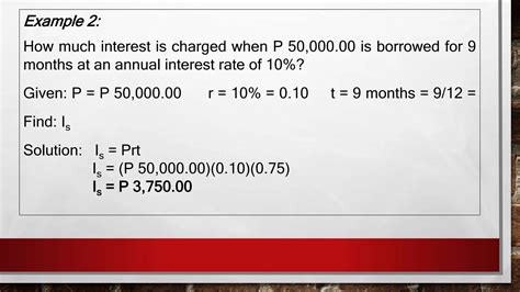 Lesson 3 Simple Interest Ppt