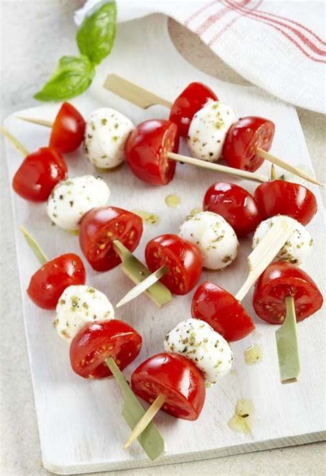 Recette Pour Brochettes De Tomates Cerises La Mozzarella Colruyt En