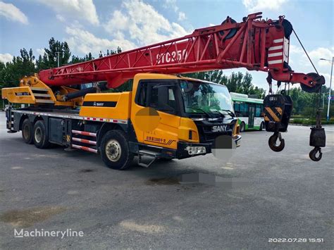 Sany Sany Stc H Ton Used Hydraulic Mounted Mobile Truck Crane On