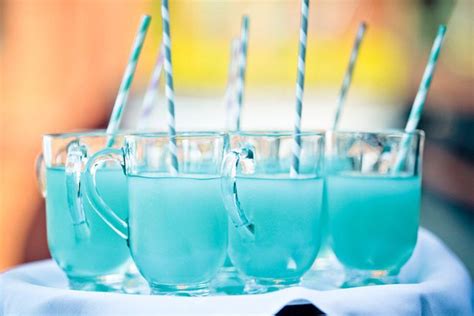 Signature Drink Something Blue Wedding Signature Drinks Frozen Wedding Frozen Wedding Theme