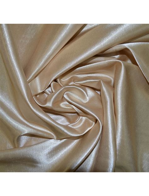 Apricot Satin Back Dupion Fabric Satin Fabrics Calico Laine