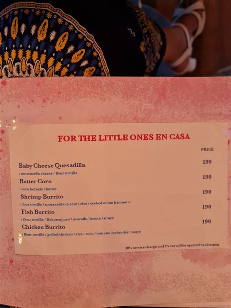 Menu At Ms Maria And Mr Singh Restaurant Bangkok