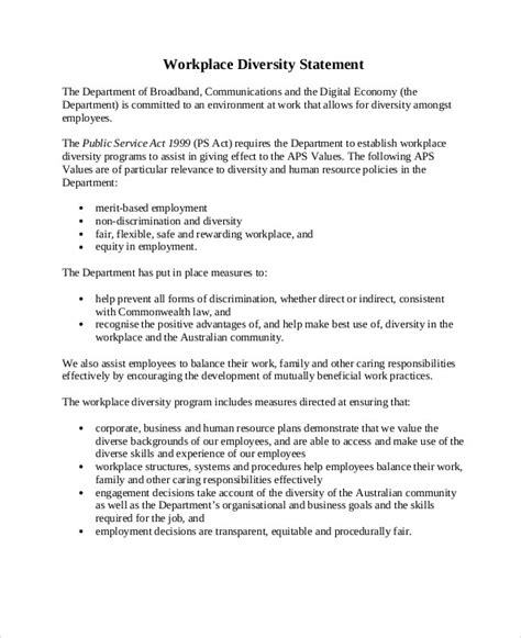 Free 9 Diversity Statement Samples In Ms Word Pdf