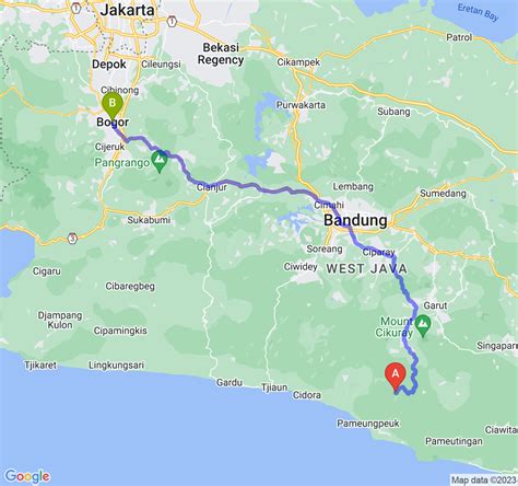 Ini Jarak Dan Durasi Perjalanan Dari Kab Garut Ke Kota Bogor Navi Id