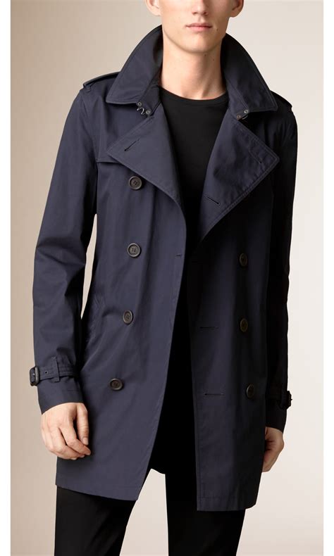 Cotton Twill Trench Coat In Ink Men Burberry United Kingdom