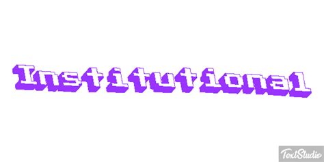 Institutional Word Animated  Logo Designs