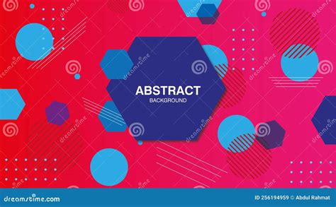 Awesome Geometric Red Blue Abstract Background Stock Vector ...