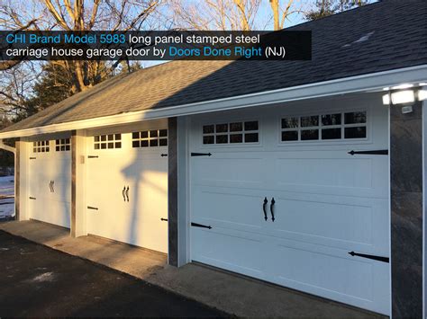 Chi Brand Model Stamped Steel Carriage House Garage Door With