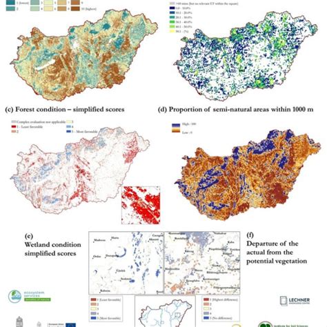 Example maps for each of the approaches applied to map ecosystem ...