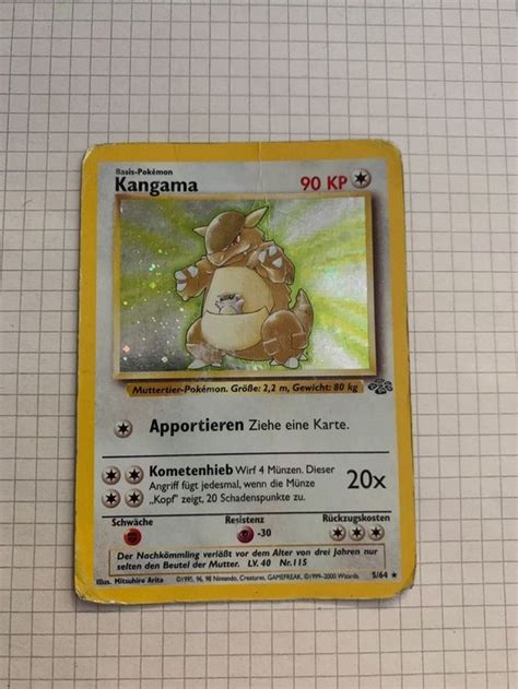 Kangama 90 KP Alte Pokémon Karte HOLO DE Kaufen auf Ricardo