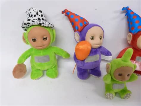 Teletubbies Toy Set Of Talking Soft Toys Lala Po Tinky Winky