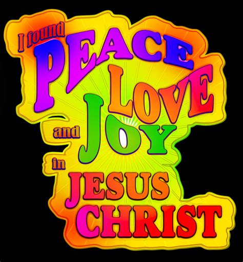 Retro Christian Art I Found Peace Love And Joy In Jesus Christ Free