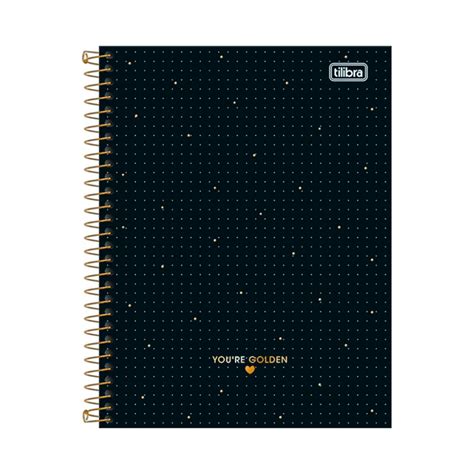 Caderno Colegial 10 Matérias West Village Espiral Capa Dura 160fls