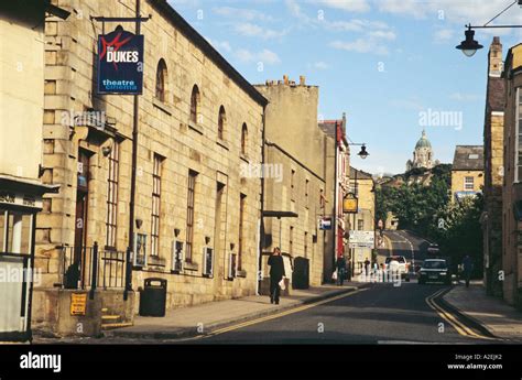 The Dukes Theatre and Cinema in lancaster with the Ashton Memorial in ...