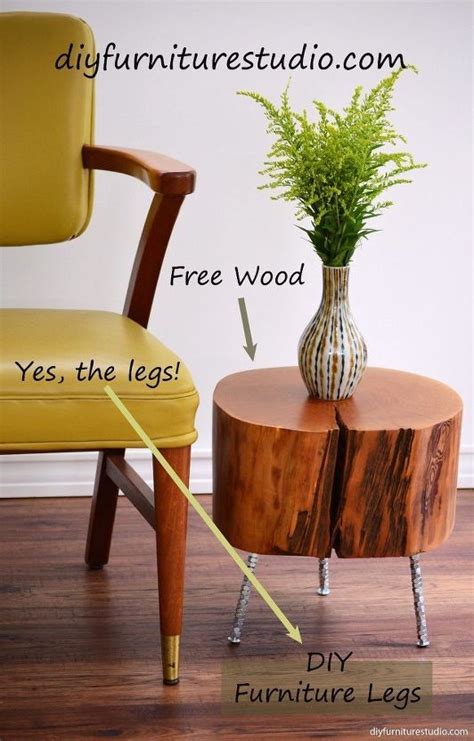 How To Make A Tree Stump Side Table With Diy Legs Tree Stump Side