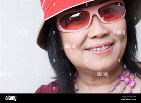 Portrait Of A Mature Woman Smiling Stock Photo Alamy