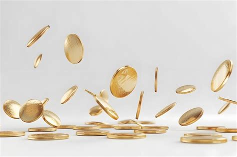 Premium Photo Gold Coins Falling From A Pile Of Gold Coins