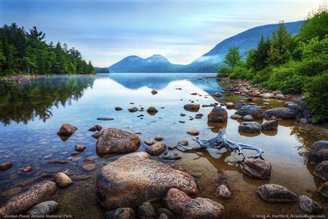 Acadia National Park Jordon Pond Sunrise