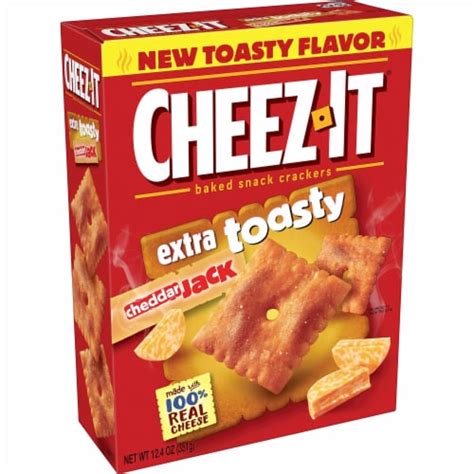 Cheez It Cheese Crackers Extra Toasty Cheddar Jack Pack Of 20 20