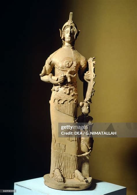 Minerva Tritonia Terracotta Statue From The Site Of Lavinium Pratica
