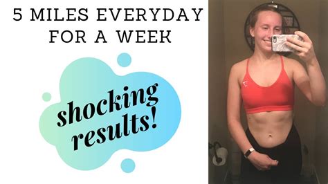 I Ran Miles Everyday For A Week Shocking Results Youtube