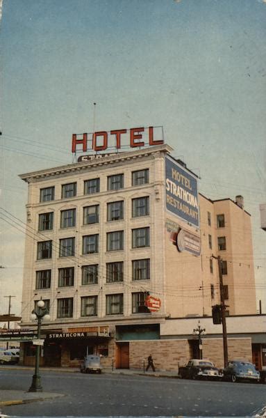 Victoria's Hotel Strathcona British Columbia Canada Postcard