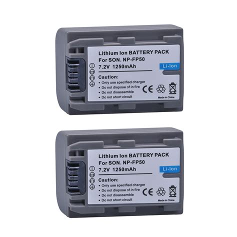 2Pc NP-FP50 Np FP50 NPFP50 Batterijen Voor Sony NP... – Grandado