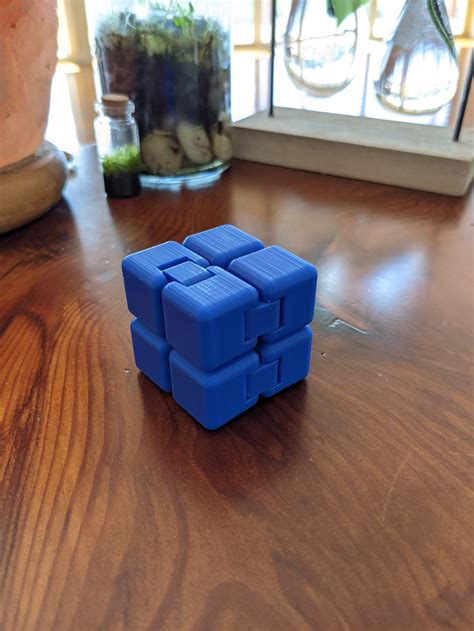 Fidget Cube 3d Print Infinity Cube Sensory Toy Stress Etsy