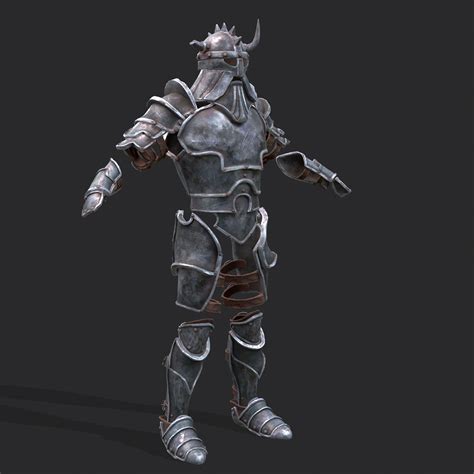 Fantasy Medieval Bearded Viking Armor 3d Model By Get Dead Entertainment