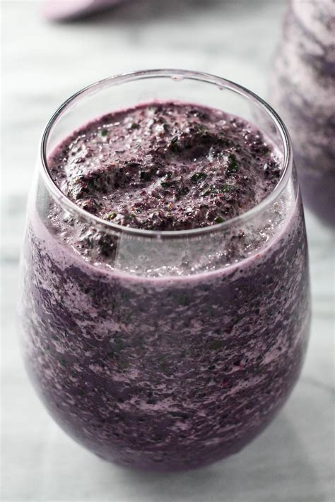 Blueberry Kale Smoothie Healthy Recipe