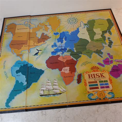 Risk Board Game. Vintage Risk Bookshelf Edition. Handy Wood - Etsy