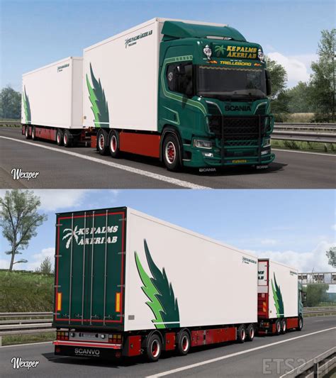 Scania R S KE Palms Akeri AB Skin Pack By Wexsper ETS2 Mods