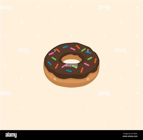 Donut Vector Isolated Illustration Donut Icon Stock Vector Image Art