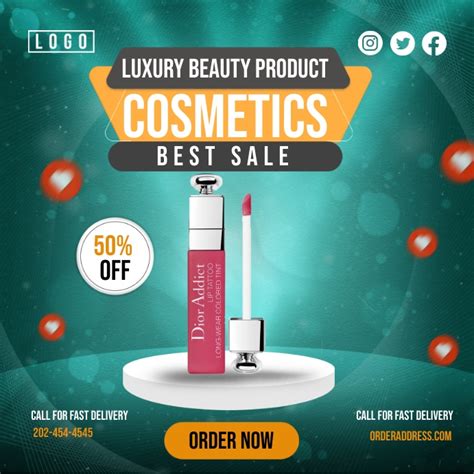 Beauty Product Ads Template Postermywall