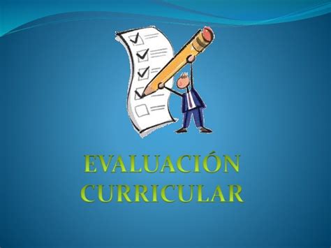 Evaluación Curricular