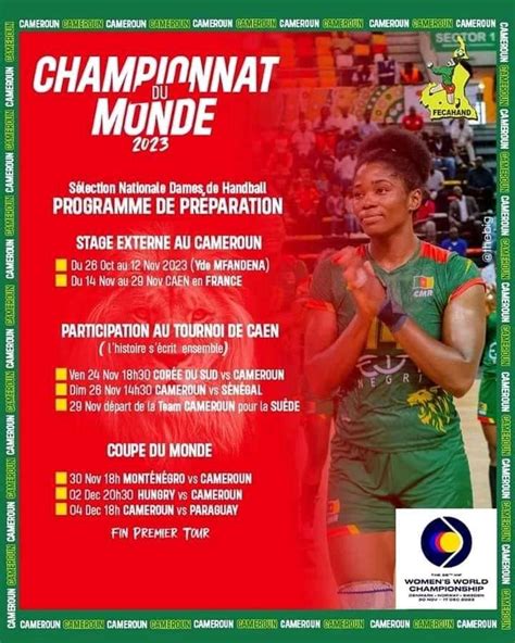 Championnat Mondial De Handball Senior Dame Les Lionnes Indomptables